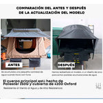 Tienda de techo tipo libro compacta – Ligera, resistente y lista para cualquier coche