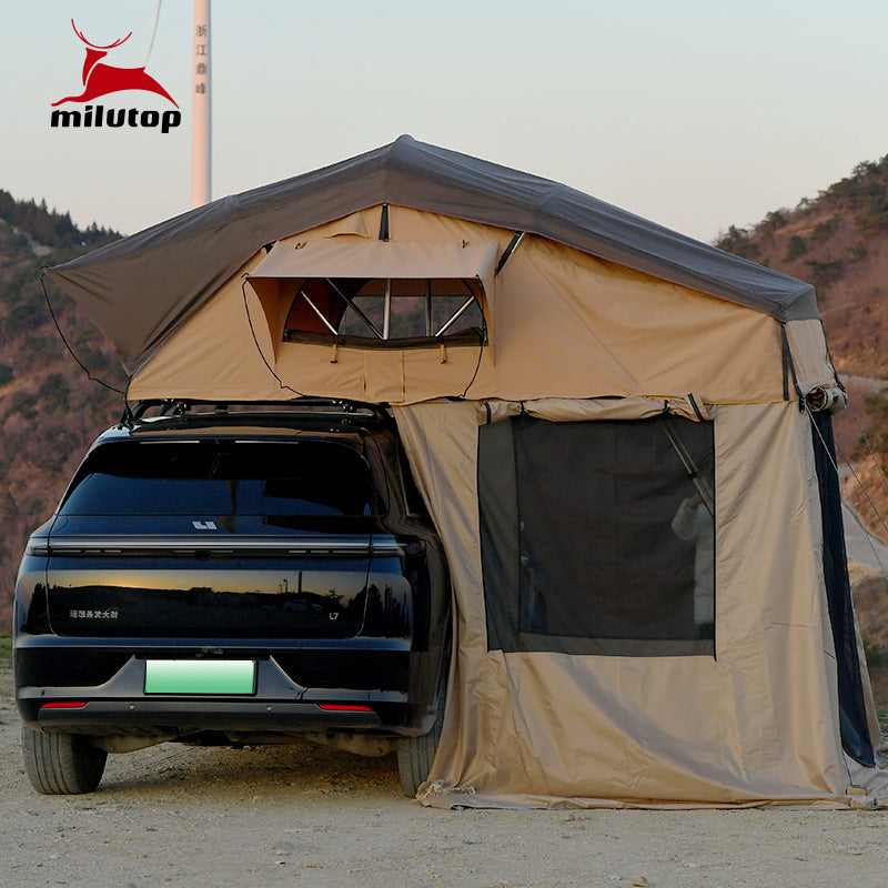 Tienda de techo tipo libro amplia – Espaciosa y compatible con avance lateral