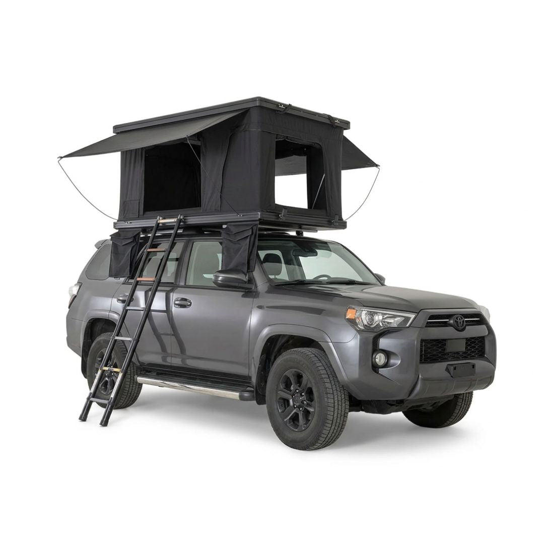 Tienda de techo Namibia EVO abierta en Toyota 4Runner – tiendas techo coche carcasa rígida 4x4 Overvian