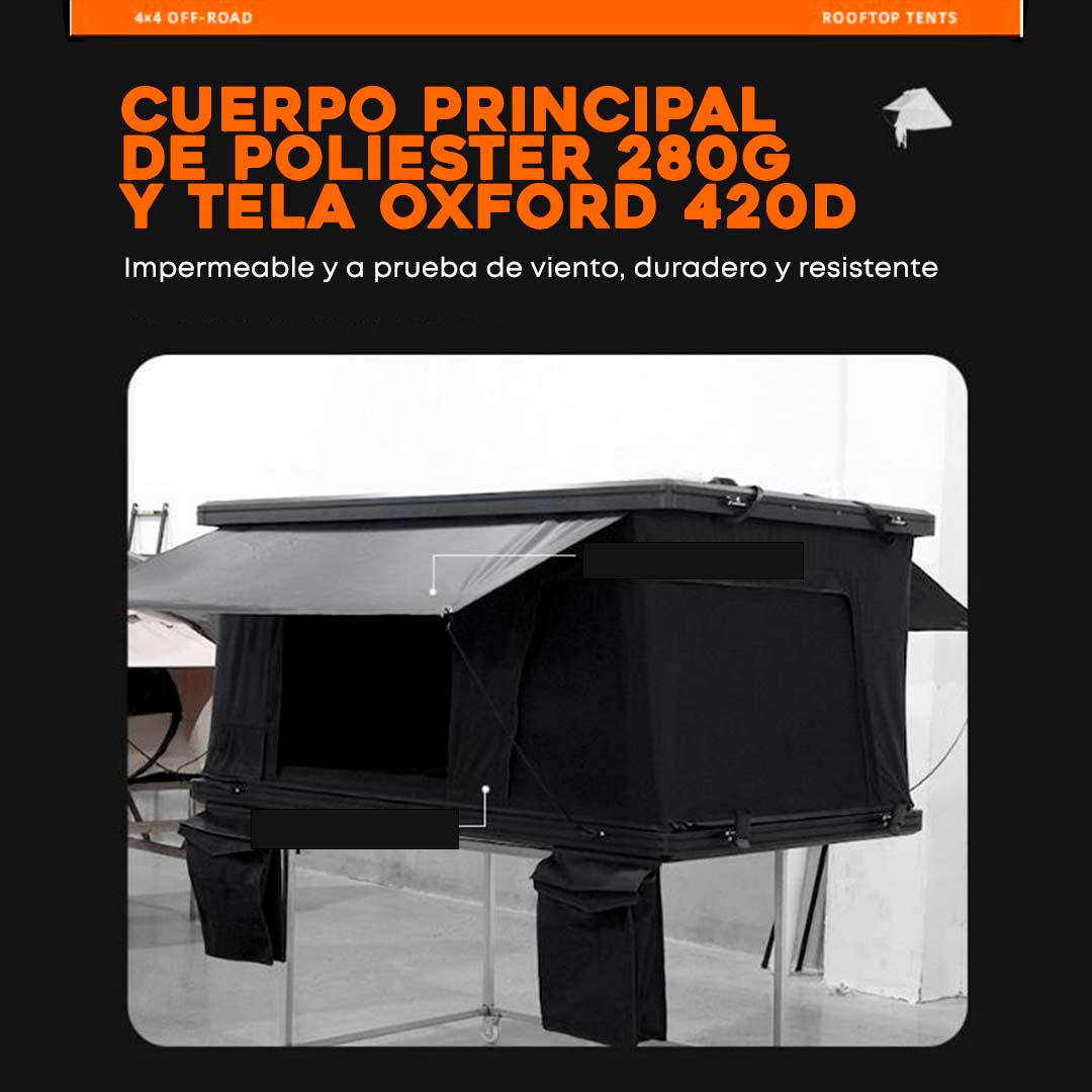 Tienda de campaña para coche – Compacta, ligera y fácil de montar