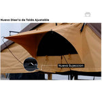 Tienda de techo tipo libro amplia – Espaciosa y compatible con avance lateral