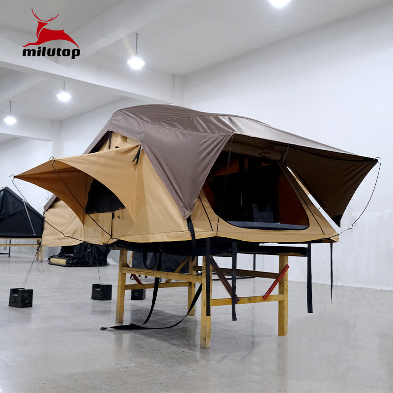 Tienda de techo tipo libro amplia – Espaciosa y compatible con avance lateral